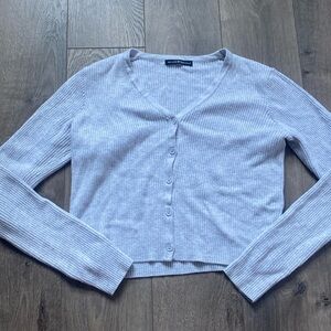 Brandy Melville gray button up cardigan
